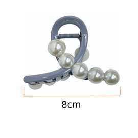 3Pcs Claw Clip Pearl Hair Claw Non Slip Strong Hair Claws Colorful Hair Clips for Women Girls Claws