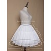 Women Girls Crinoline Petticoat 2 Hoops Skirt Chiffon Ball Gown