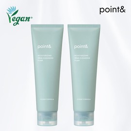 Age20s [Point&] Vegan Moisturizing Mildly Acidic Veg Cleansing Foam 150g x 2 / [포인트앤] point& 비건 수분촉 약산성 베지 클렌징폼 150g X 2개