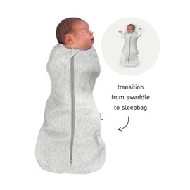 Sweet Dreamers, Baby Sleep Bag and Swaddle for Newborns | 0-3 months, 1.0 TOG | Soft Bamboo Fabric Baby Sleeping Bag | Grey