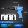 GRYVOZE Pneumatic Rivet Nut Gun Kit with 11PCS 1/4 &