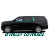 Chrome Delete Blackout Vinyl Overlay for 2021-2022 Chevy Suburban Window