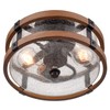 DEYNITE Farmhouse 2-Light Ceiling Light Fixture, Semi Flush Mount Ceiling
