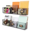 Wall35 Amalfi Hanging File Folders Office Desk Organizer Wall Mount