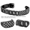 Stainless Steel Bracelet Women Inlay Rhinestones Wristband Wrist Decoration for