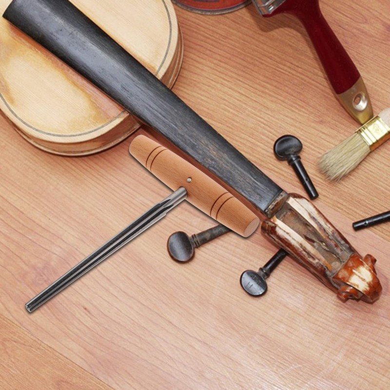 ULTNICE Violin Peg Hole Reamer with Wood Handle