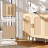FONTOI Sideboard Cabinet with Rattan Doors, Kitchen Buffet Cabinet with