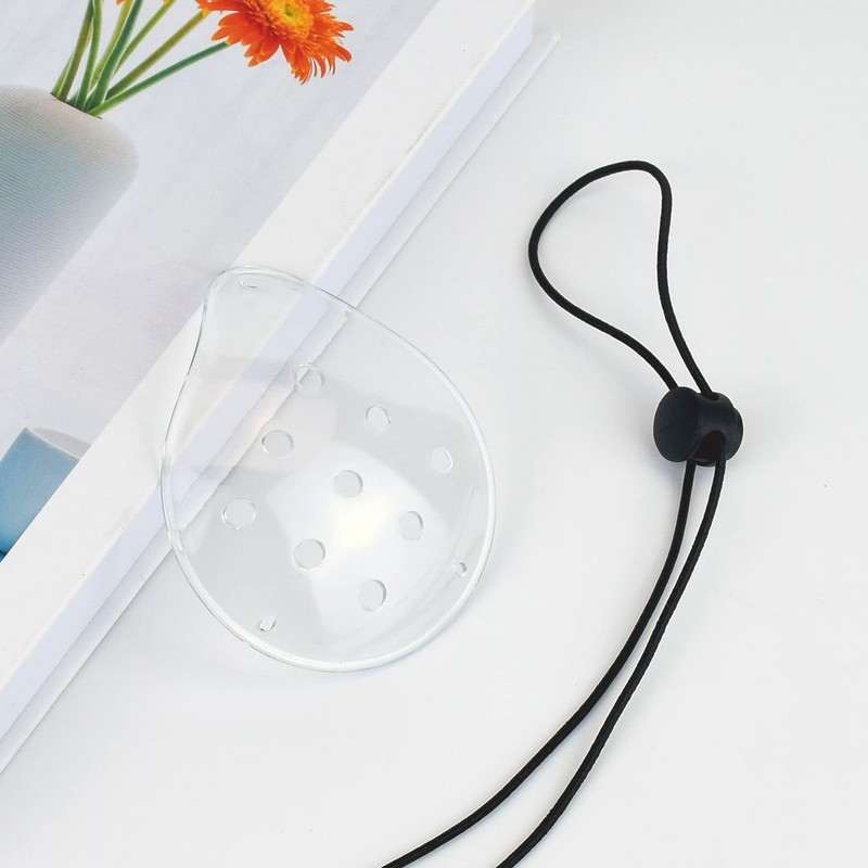 1 Pcs 9-Hole Plastic Eye Patches with 1 Elastic Rope,