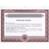 HUBCO LLC Membership Certificates, Blank, Burgundy, 15-Pack