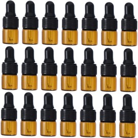VILLFUL 40pcs Travel-sized Essential Oil Bottles Reusable and Leakproof Dropper Bottles for Fragrances