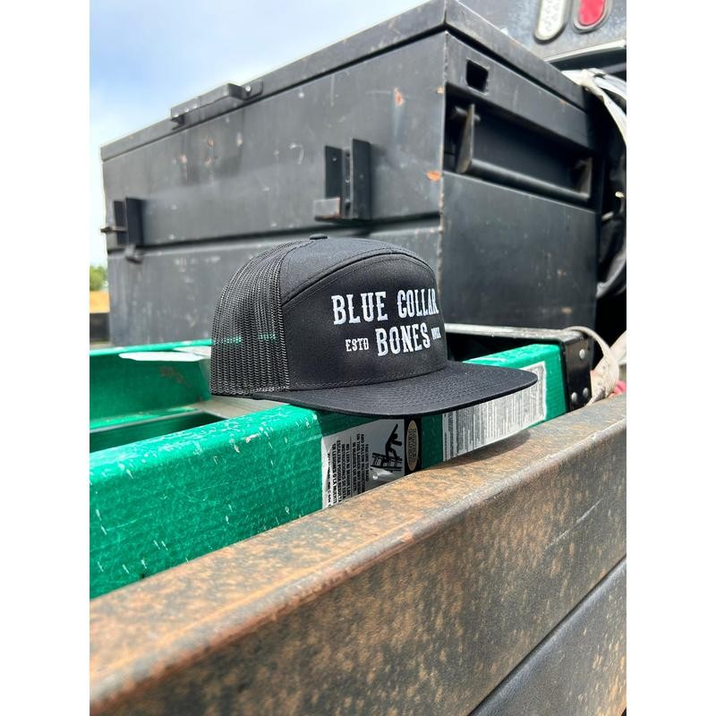 Blue Collar Bones 7 Panel Hat - Color: Camo