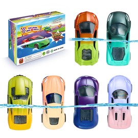 Color Change Pull Back Car Toy - 6pcs Alloy Vehicle Toys,Magical Transformation in Warm Water,Bathtub Water Table Toy for Easter Fillers,Goodie Bags Fillers,Themed Party,Carnival Prize for Kids 3+