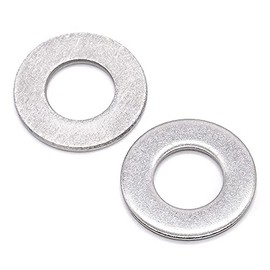 Glvaner #8 Stainless Steel Flat Washers 3/16" ID, 7/16" OD, 0.065" Thick (100 pcs) Stainless Steel 304 Plain Finish Narrow Flat Washer SAE Standard