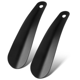 Dacitiery 2 Stück Schuhanzieher Metall 16cm Kleine Schuhanzieher Edelstahl Schuhanzieher Mini Schuhlöffel Klein Metall für Kinder, Senioren