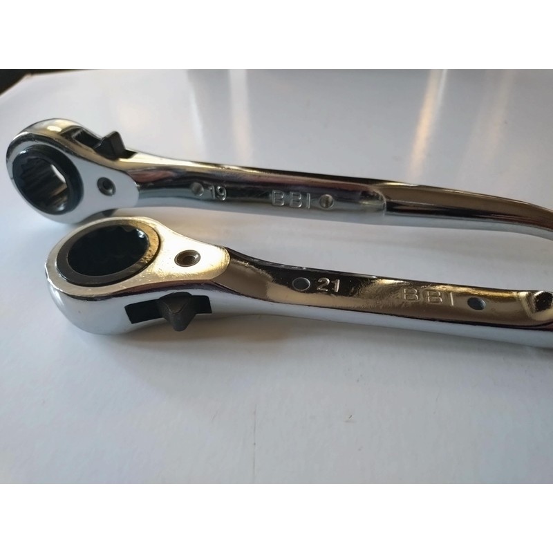 BBI LTD Flat Scaffold Spanner/Ratchet Podger 19 & 21 Double