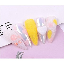Set de polvo flock terciopelo Pigmento arte uñas para consejos decoración DIY adecuado esmalte UV Builder Acrílico fácil aplicar en naturales y artificiales uso profesional el hogar fashion impresiona