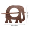 Purpledip Wooden Curtain Holder Tie Back Drape Clips 'Royal Elephant':