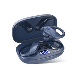 in-Ear Wireless Bluetooth Earbuds with Mic, HiFi Stereo Sound, Touch Control, Noise Cancelling, USB-C Fast Charging Case, Lightweight Earphones for Music, Calls, Travel & Work