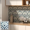 COLAMO Luxury 10PCS Glossy Blue Peel and Stick Tile,Self Stick