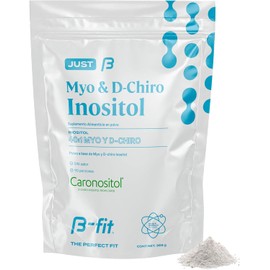 B-FIT B Just Inositol - Myo Inositol y D-Chiro Inositol Fórmula 40:1 - Suministro para 3 Meses 90 Servicios - Alta Biodisponibilidad - Sin Aditivos - 100% Puro - Empaque Ecológico Bottle-free