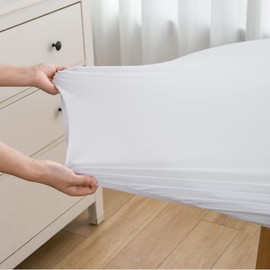 YUZHANGHE Cocktail Square Table Top Cover Spandex Fitted Stretchable Tablecloth Topper Cap Black Table Cover Cap 34x34 Inch - Grey