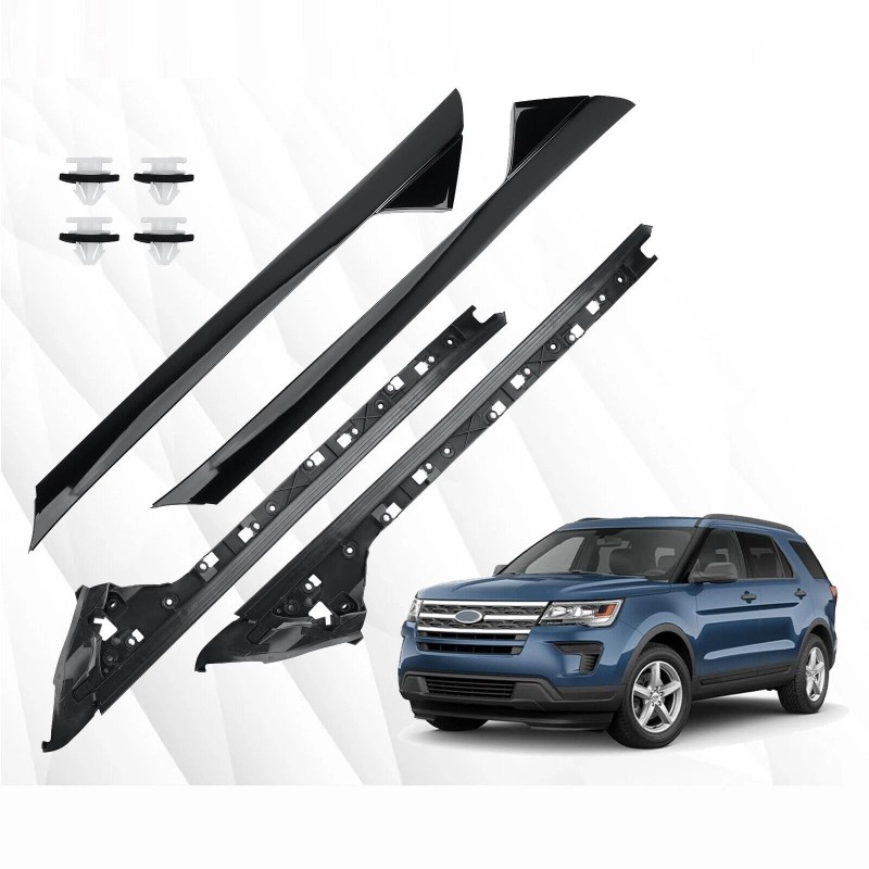 Unbranded 4Pcs Left & Right Side Windshield A Pillar Molding