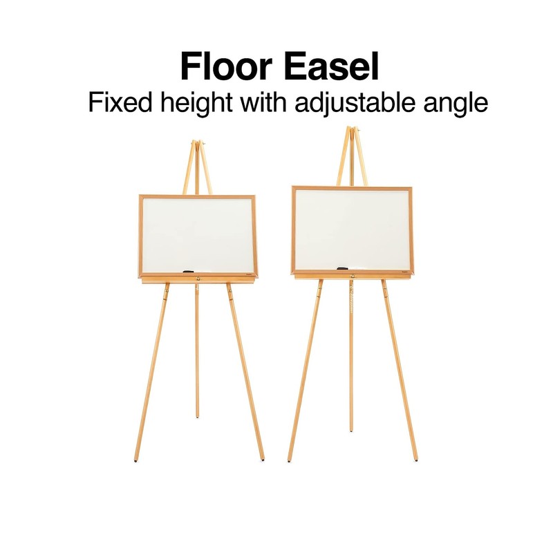 Quartet Display Easel, Hardwood, 64" Tall, 24" Display Ledge, 30