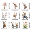 Easter Window Clings 106Pcs Extra Large Cute Bunny Easter Window