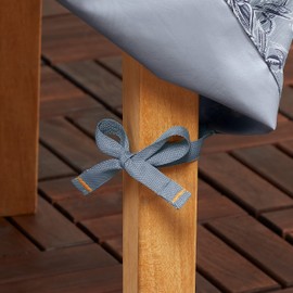 Classic Accessories for Vera Bradley Water-Resistant Stackable Patio Chair Cover, 26 x 34 x 45 Inch, Rain Forest Toile Gray