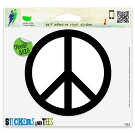 Peace Sign Liberal Coexist Vinyl Car Bumper Window Sticker 2" x 2"