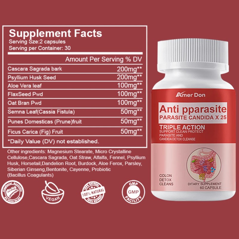 Amer Don Candida Cleanse Albicans & Detox Yeast Support Complex