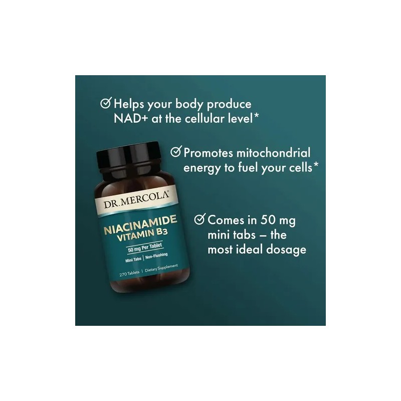 Dr. Mercola Niacinamide Vitamin B3 50mg 270tabs
