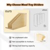 Tray Dividers for Cabinets-15"H x 22"D x 12"W,Wooden Vertical Organizer