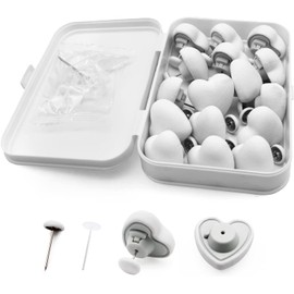 MQUPIN Quilt Fixing Clip, 16 Duvet Cover Clips, Round Mushroom Attachment Clip with Button, Bedroom Quilt Attachment Clip, Quilt Cover with Box