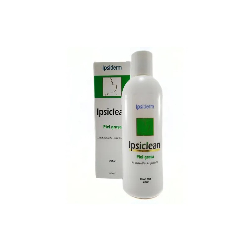 Ipsiderm Gel Dermolimpiador Piel Grasa Sin Parabenos 230ml