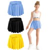EQSJIU 3 Pack Kids Shorts with Pocket Blue Black Yellow