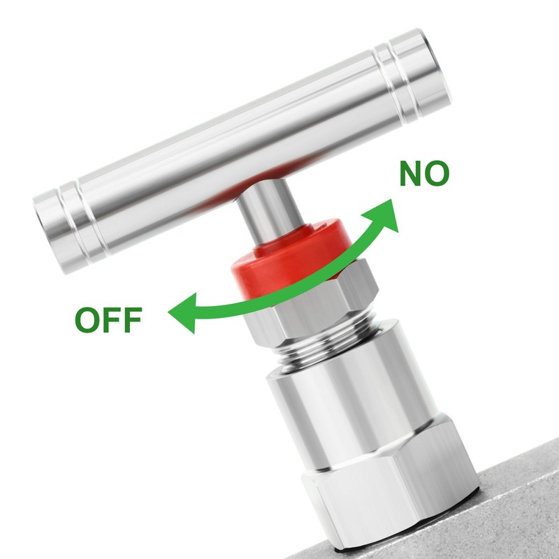 TAISHER 1PCS 304 Stainless Steel High Pressure Straight Needle Valve
