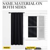 NICETOWN - Cortinas Opacas con Bolsillo para cortinero (Negro, 1