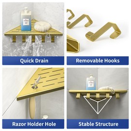 10‘’ Corner Shower Shelf