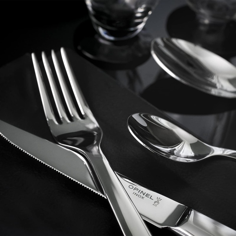 Opinel Stainless Steel Perpétue Fork Set of 4, Easy to