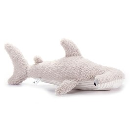 The Petting Zoo Hammerhead Shark Stuffed Animal Plushie, Gifts for Kids, Fuzzlez Sealife Animals, Gray Shark Plush Toy 17 Inches