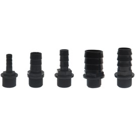 HAJXZH 5 Sizes Nozzles Kit for Fountain Pump Plastic Fountain Pump Nozzle Adapters for Aquarium Fish Tank Pond Hydroponics