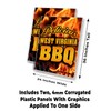West Virginia BBQ (24" X 36") 4mm Corrugated Plastic Panel,