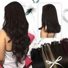 Moresoo Micro Ring Hair Extensions Brown Nano Link Hair Extensions