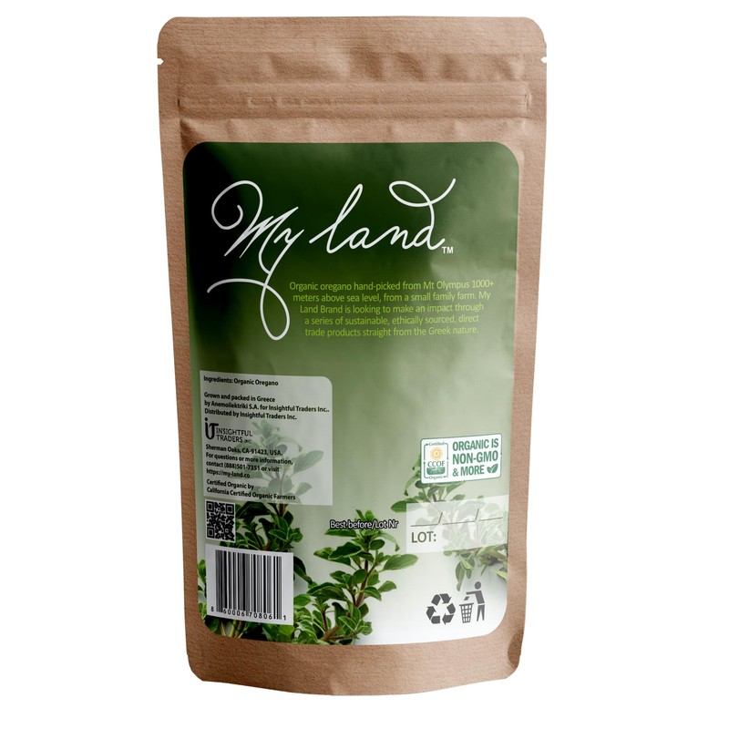 My Land Organic Greek Oregano – Dried & Finely Cut