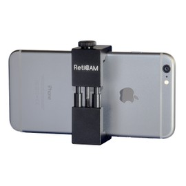 RetiCAM® Smartphone Tripod Mount XL - Metal Universal Smart Phone Tripod Adapter - XL Size (2.75" to 3.6"), Black
