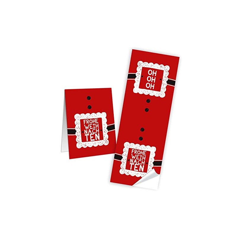 Logbuch-Verlag 25 Red Christmas Bags Hohoho - Merry Christmas Gift