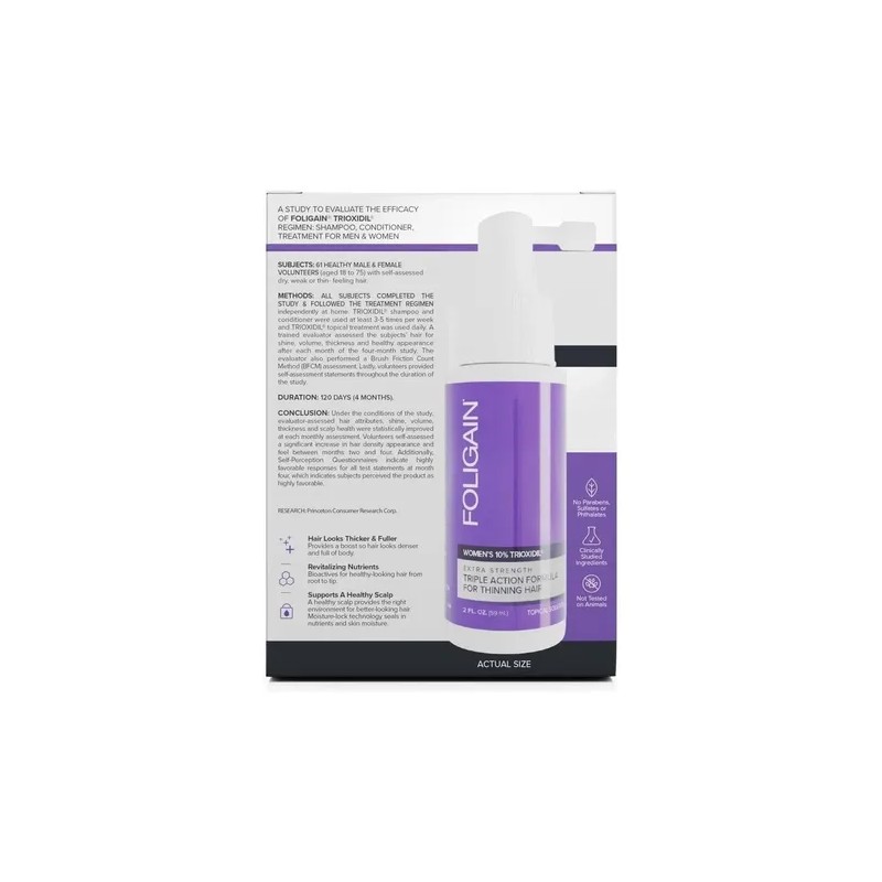 Trioxidil 10% Foligain para Mujer Anticaída y Regeneración Capilar
