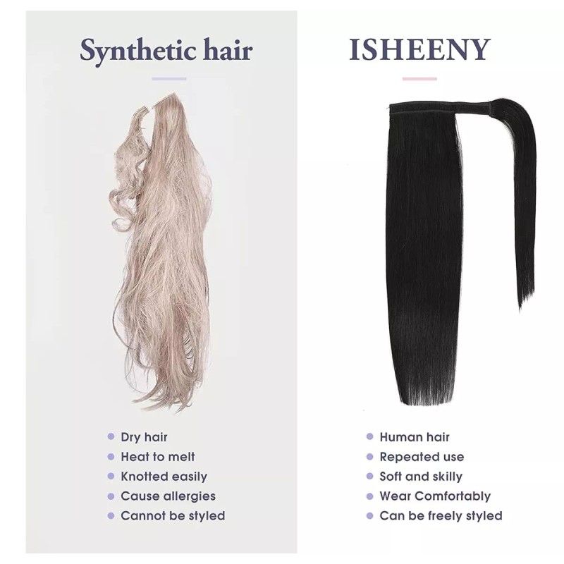 isheeny Extensiones Cabello Natural 60gr 14in #1b