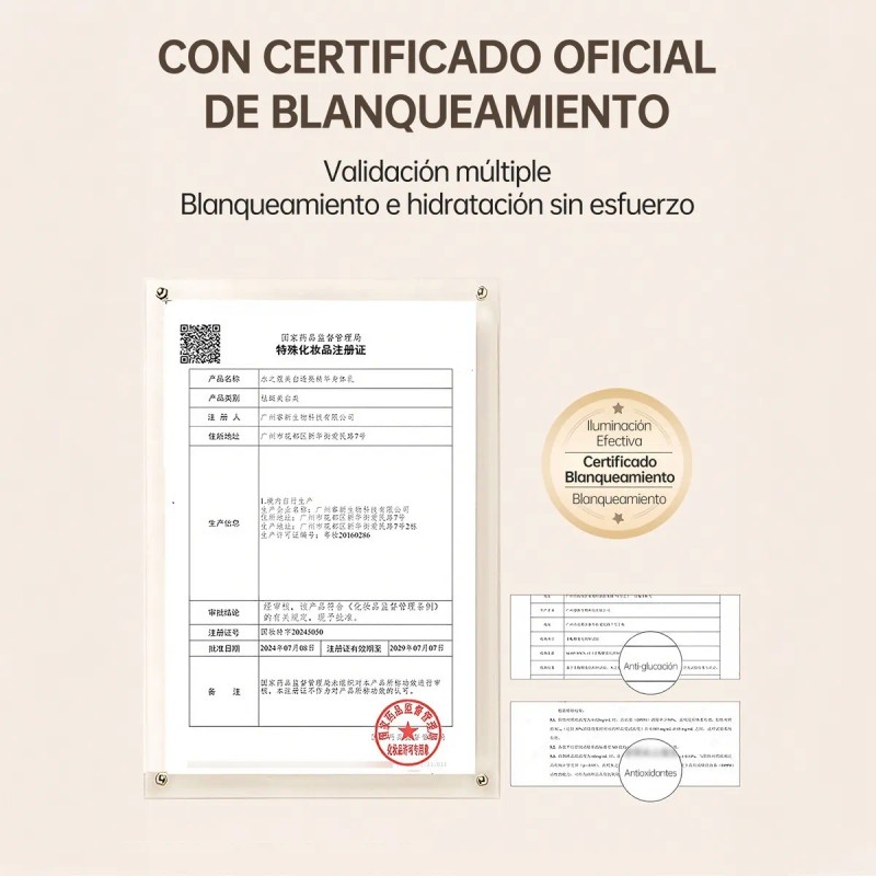 Watercome Loción Corporal Niacinamida Blanqueadora 220g